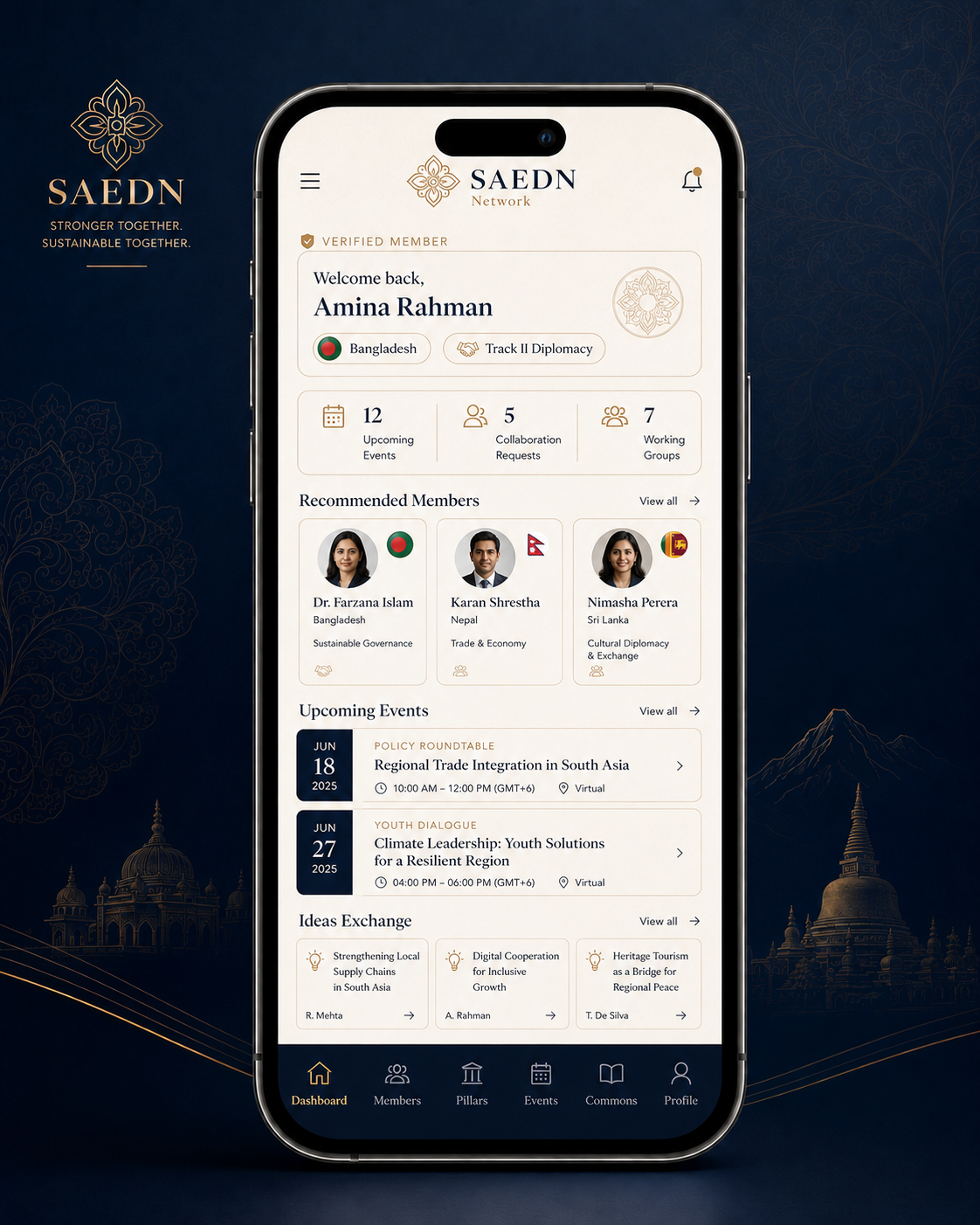 SAEDN App — Member Dashboard