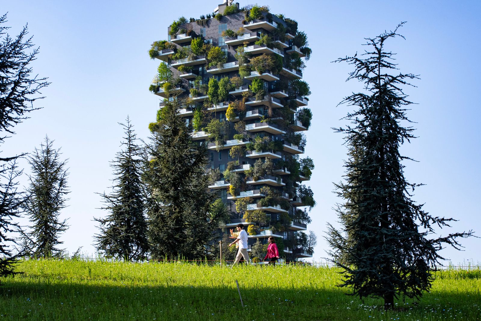 Green high-rise architecture symbolising sustainable urban development